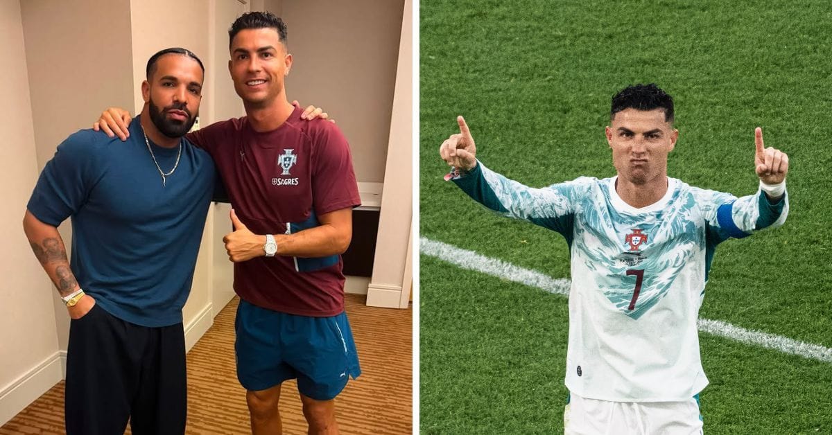 "We the same height" - Drake makes cheeky claim after linking up with Cristiano Ronaldo at the FIFA World Cup