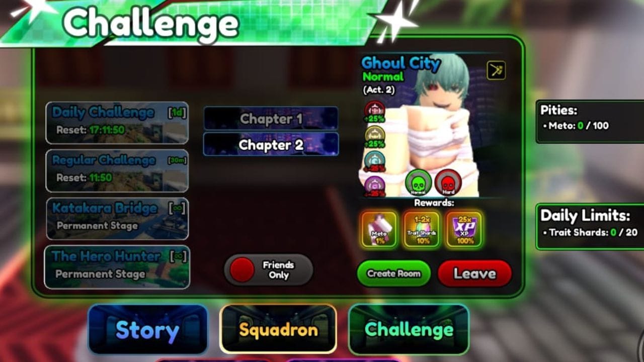 The Ghoul City Challenge (Image via Roblox)