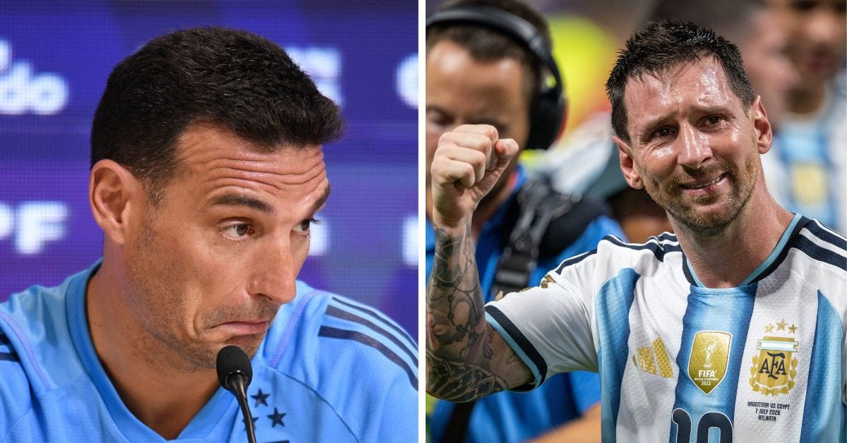 “When he senses that he can create danger, he’s a machine” - Scaloni offers opinion on how Lionel Messi helps Argentina