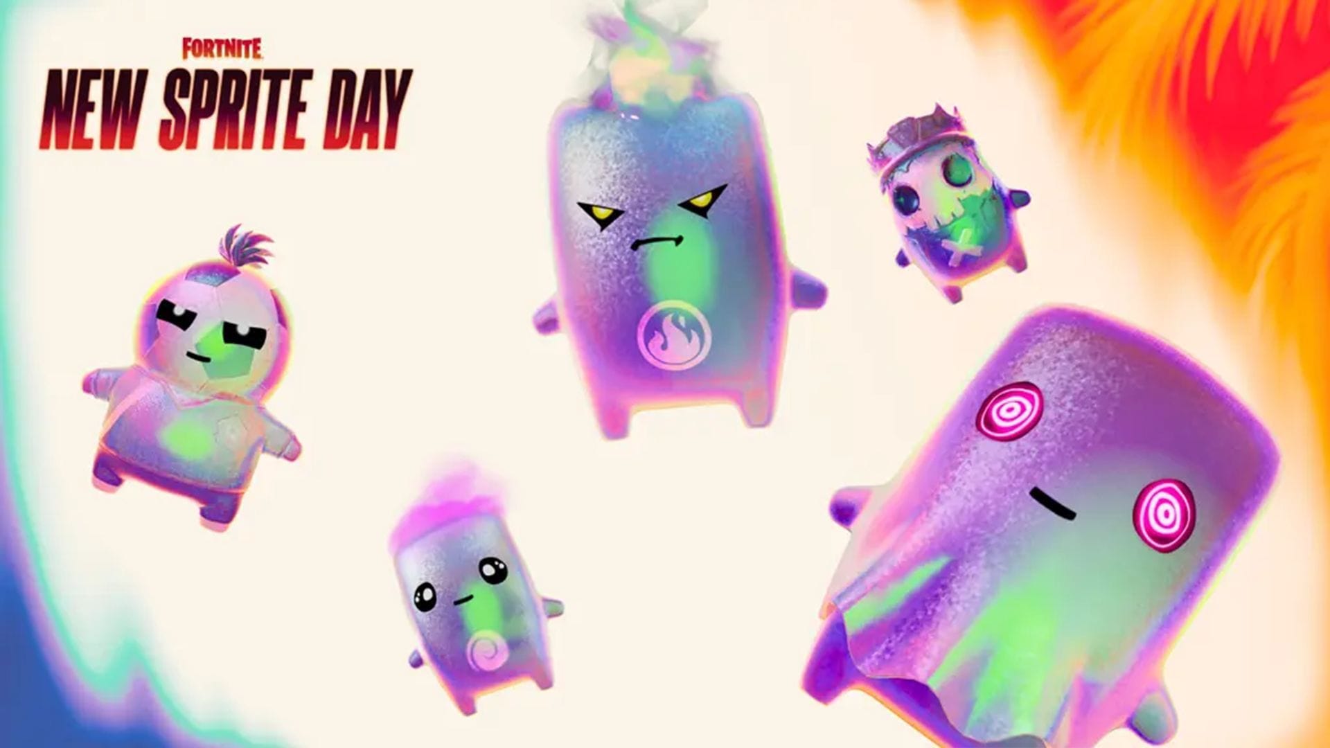 Holofoil Sprites chegarão em breve ao Fortnite (imagem via Epic Games)