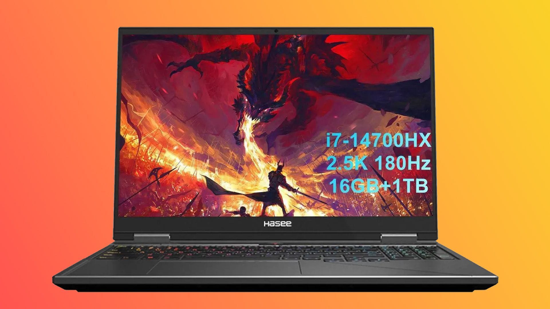 Hasee T8 Pro 16-inch GeForce RTX 5070 (Image via Hasee)