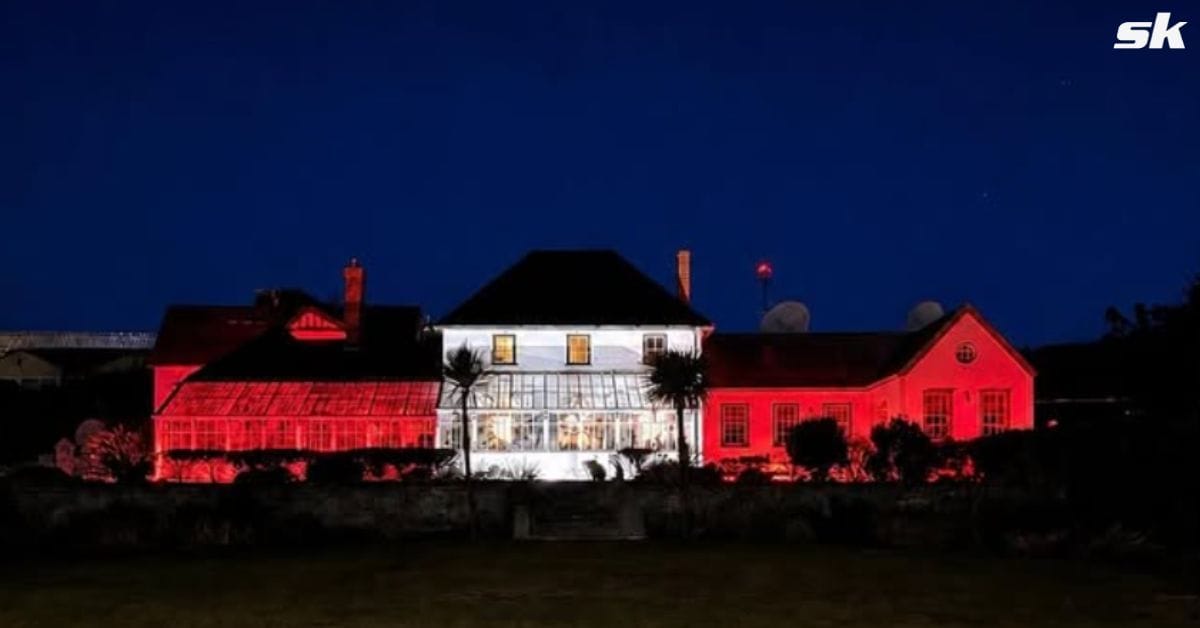 Governor of Falkland Islands lights up house in England colours ahead of FIFA World Cup SF between Three Lions and Argentina