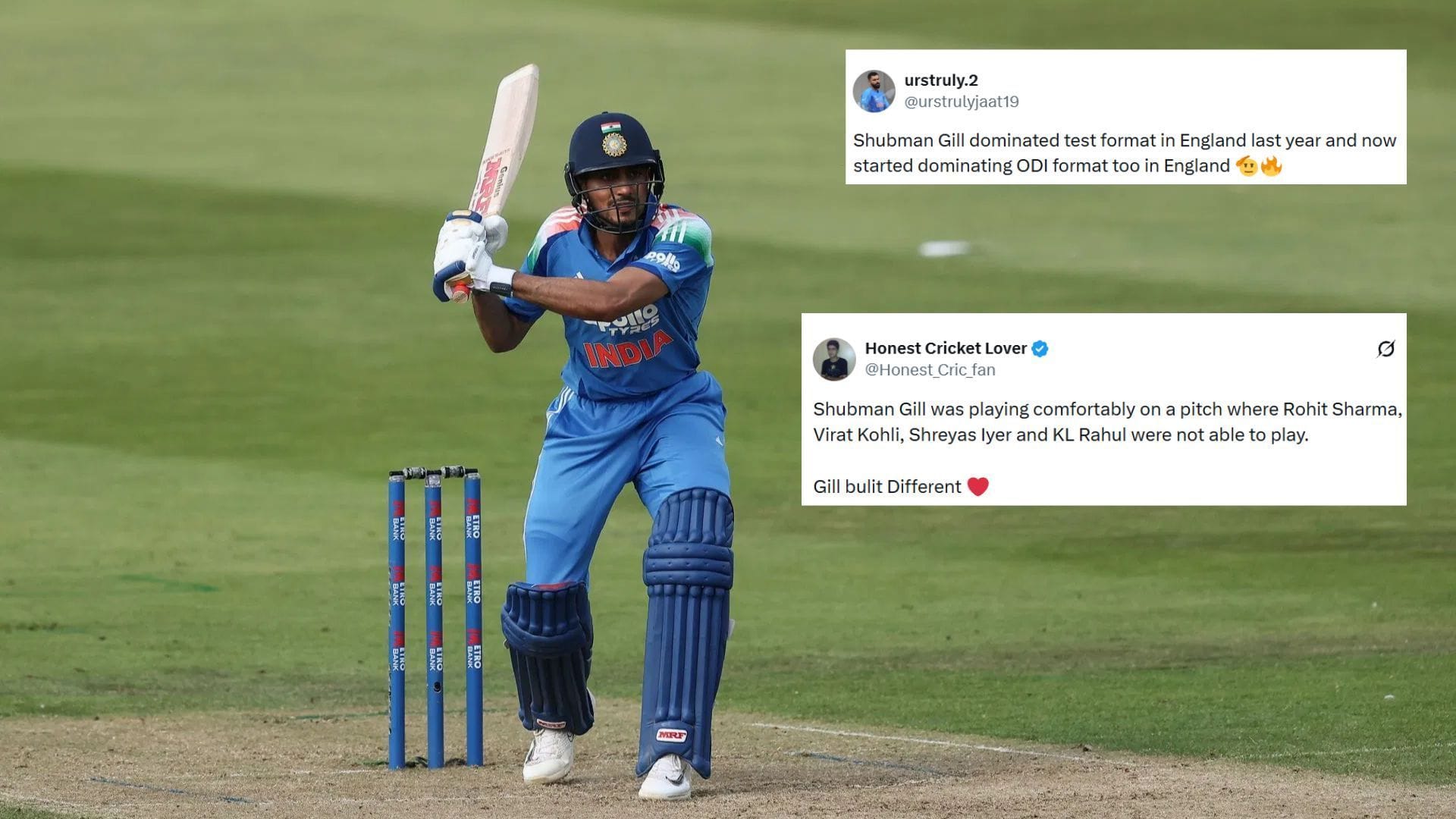 “Should be made captain across all formats” - Fans hail Shubman Gill for scoring sublime 80 before retiring hurt in ENG vs IND 2026 1st ODI