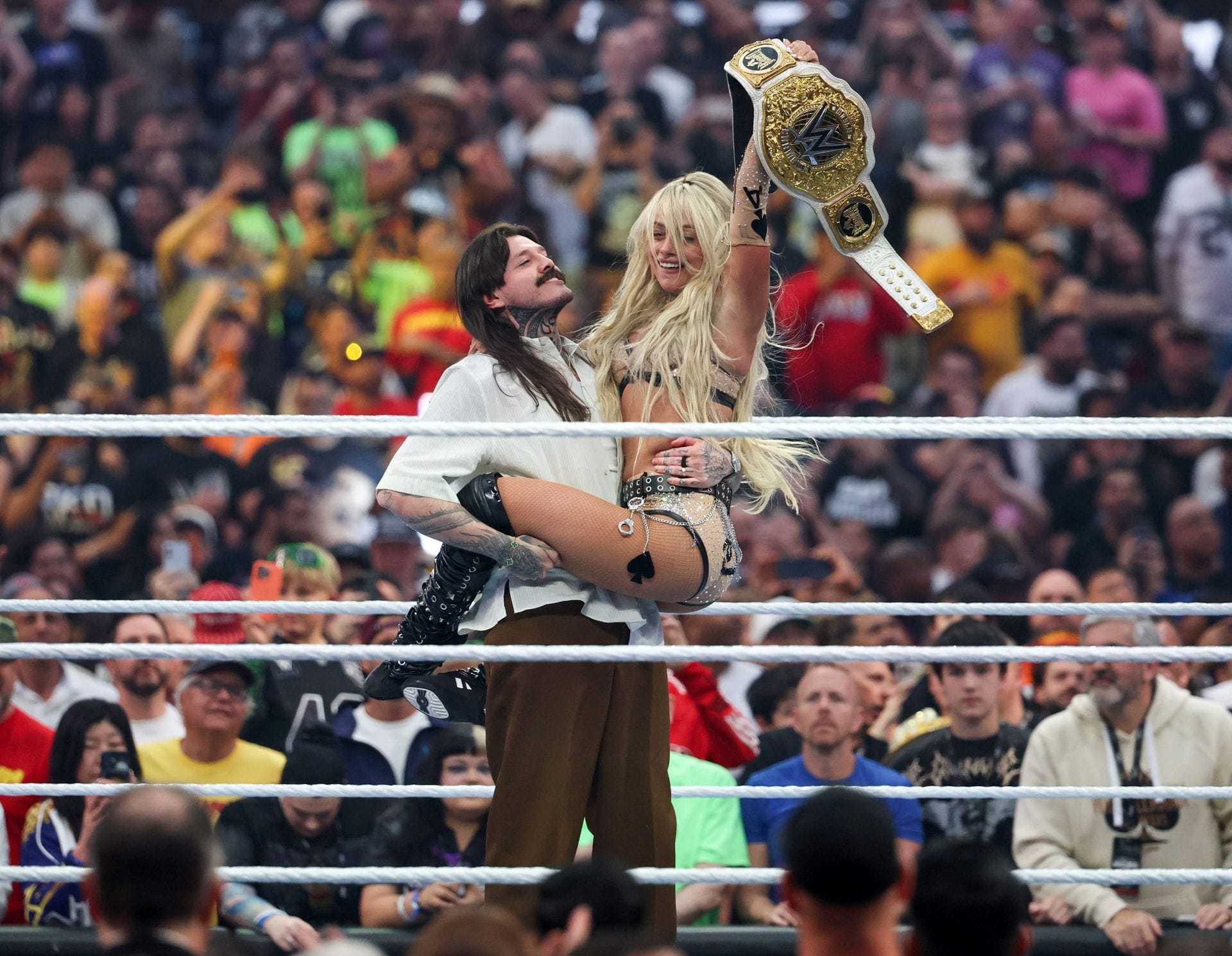 Dominik Mysterio reveals his real wife's surprising reaction after he kissed Liv Morgan