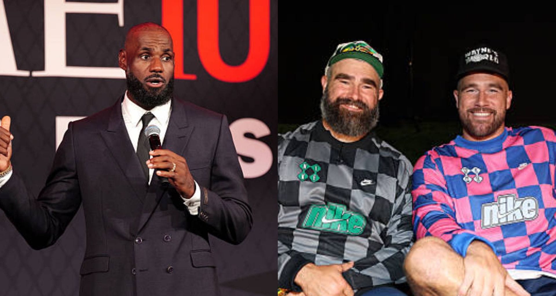 Jason and Travis Kelce bring back LeBron James' age-50 comments after blockbuster 76ers signing