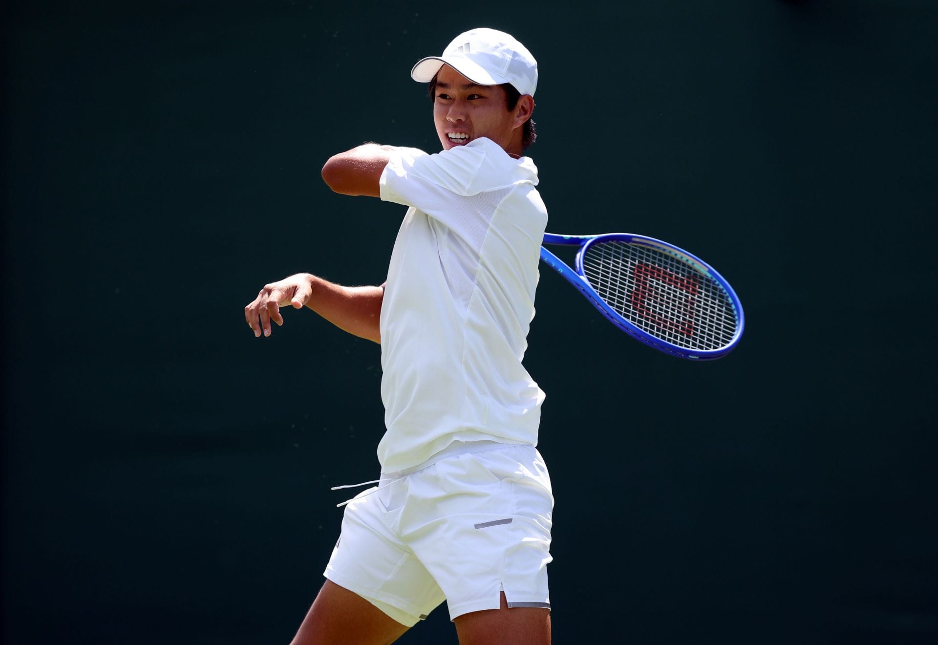 O aluno Tien em ação no Campeonato de Wimbledon de 2026 (Fonte: Getty)