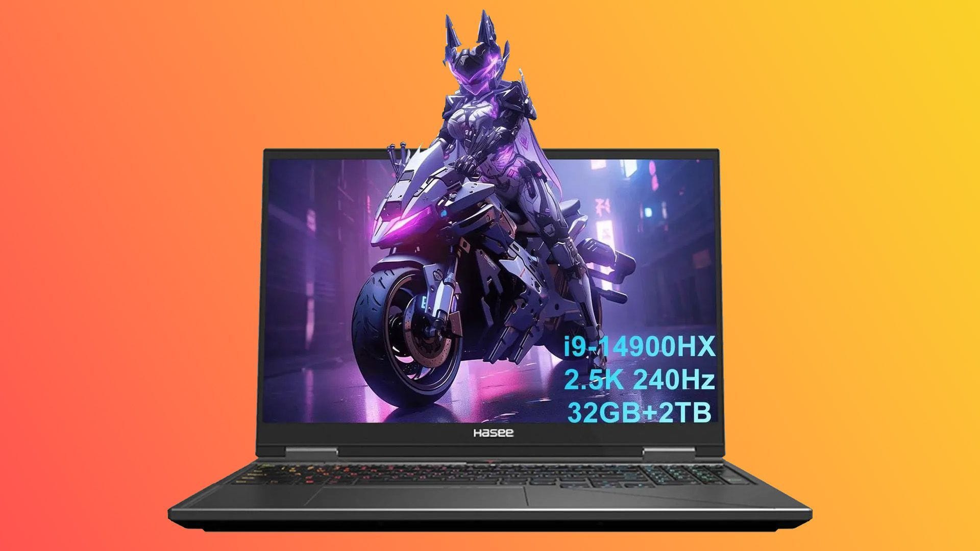 Hasee T8 Pro 16-inch GeForce RTX 5080 (Image via Hasee)