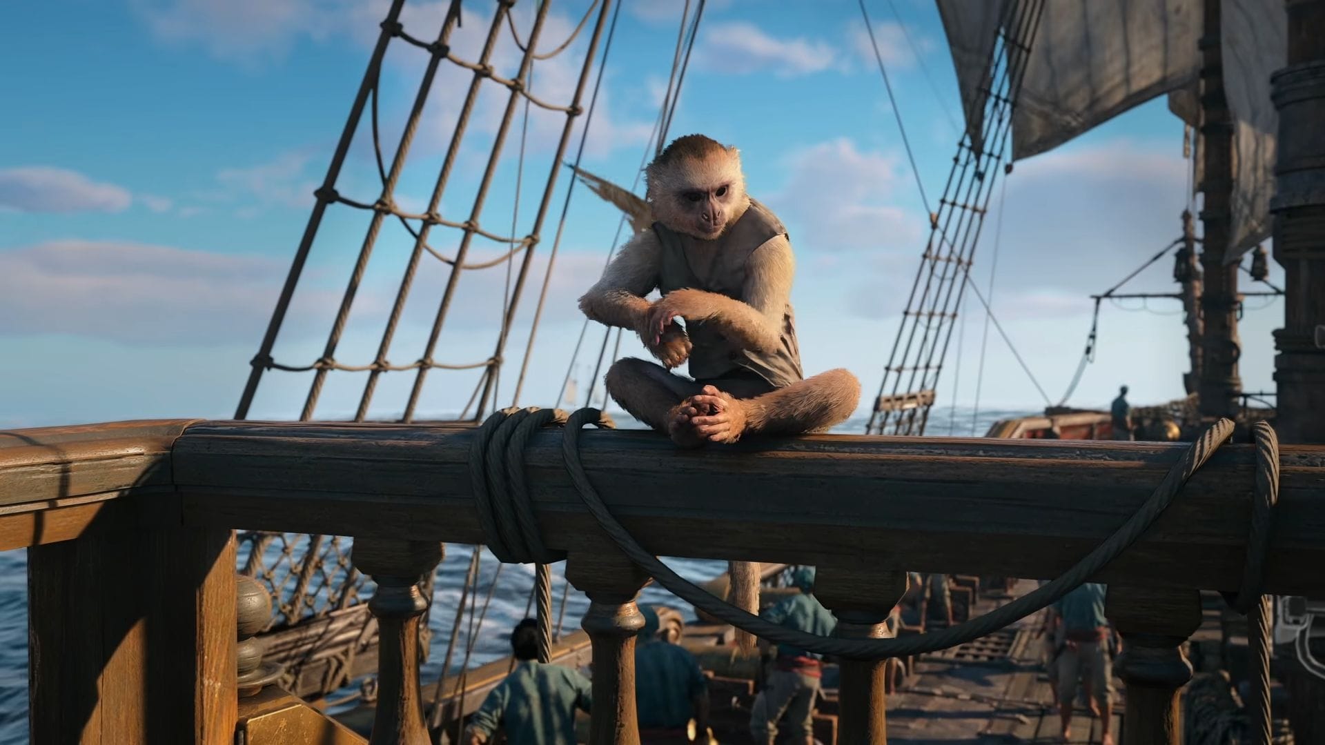 Convide animais de estimação a bordo do seu navio (Imagem via Ubisoft)