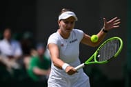 Barbora Krejcikova of Czechia at The Championships Wimbledon 2026 in London, England. (Photo by Getty Images)