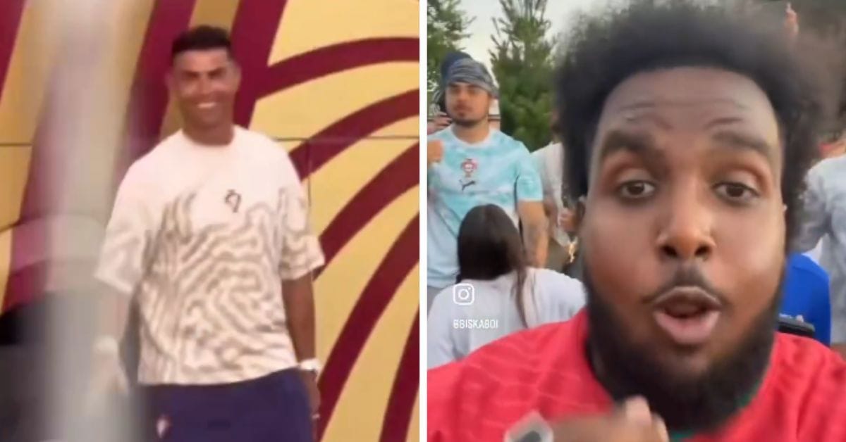 "I was breathing the same air as Ronaldo" - Fan overcome with joy as Portugal star waves at him during FIFA World Cup, video surfaces