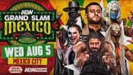 Pôster oficial do Grand Slam México 2026 - Fonte: allelitewrestling.com