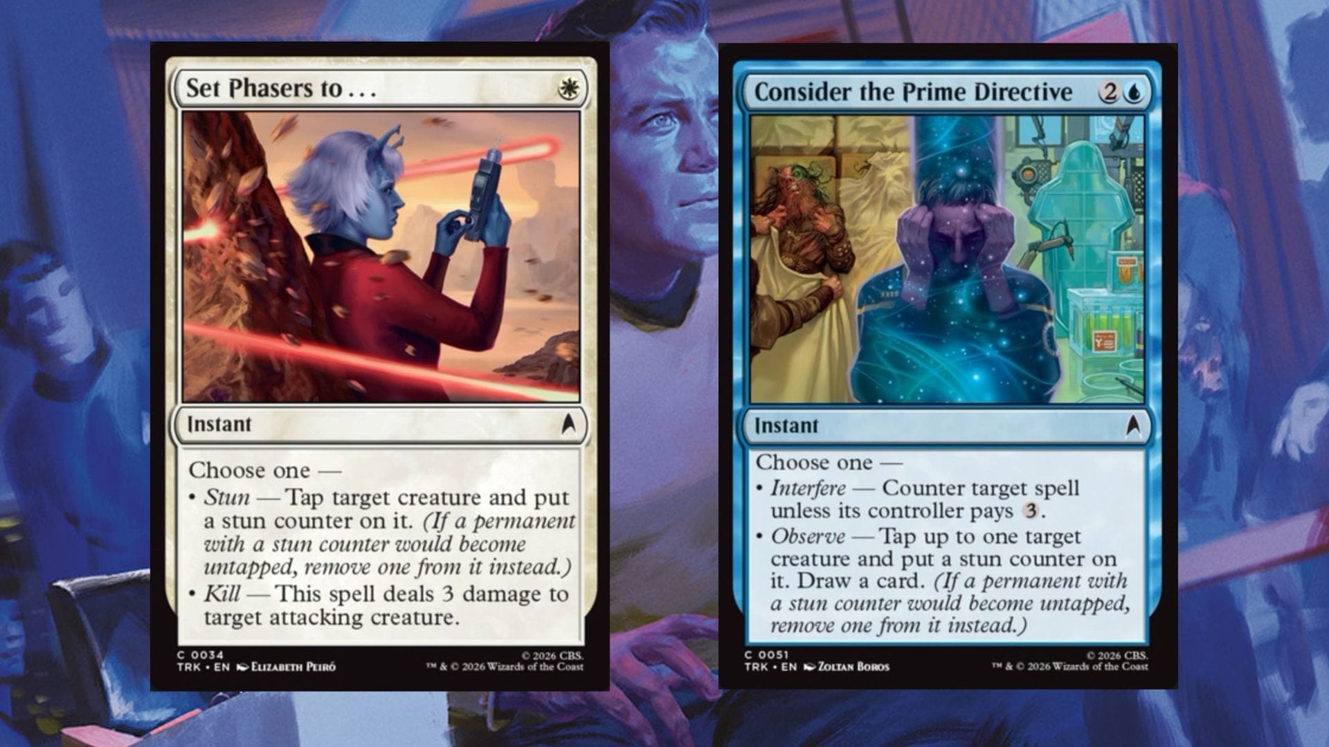 consider mtg card Double-faced Illustrated by Zezhou Chen. MTG x Star Trek spoilers