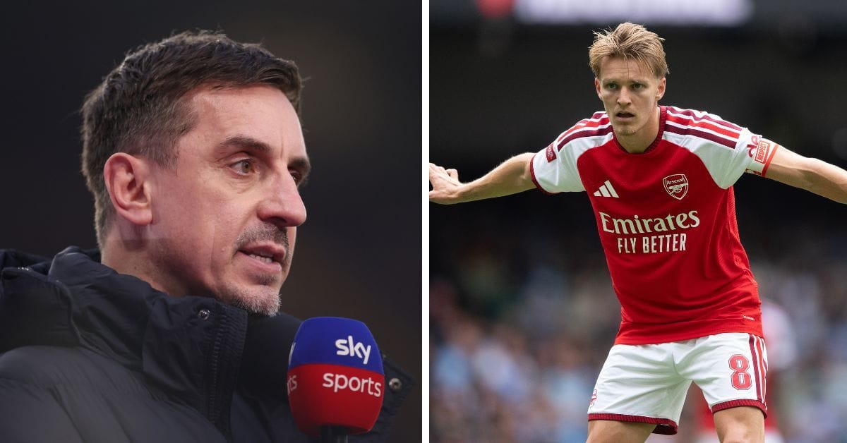 Gary Neville names signing Arsenal need to make Odegaard ‘even better’ and win Champions League