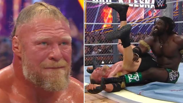 3 Reasons why Oba Femi beat Brock Lesnar in Hell in a Cell Match at WWE ...