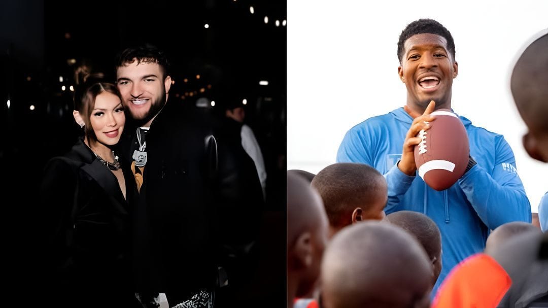 "I thought Skatt was bout to twerk on him": NFL fans troll Jameis Winston and Cam Skattebo for their pregame handshake 