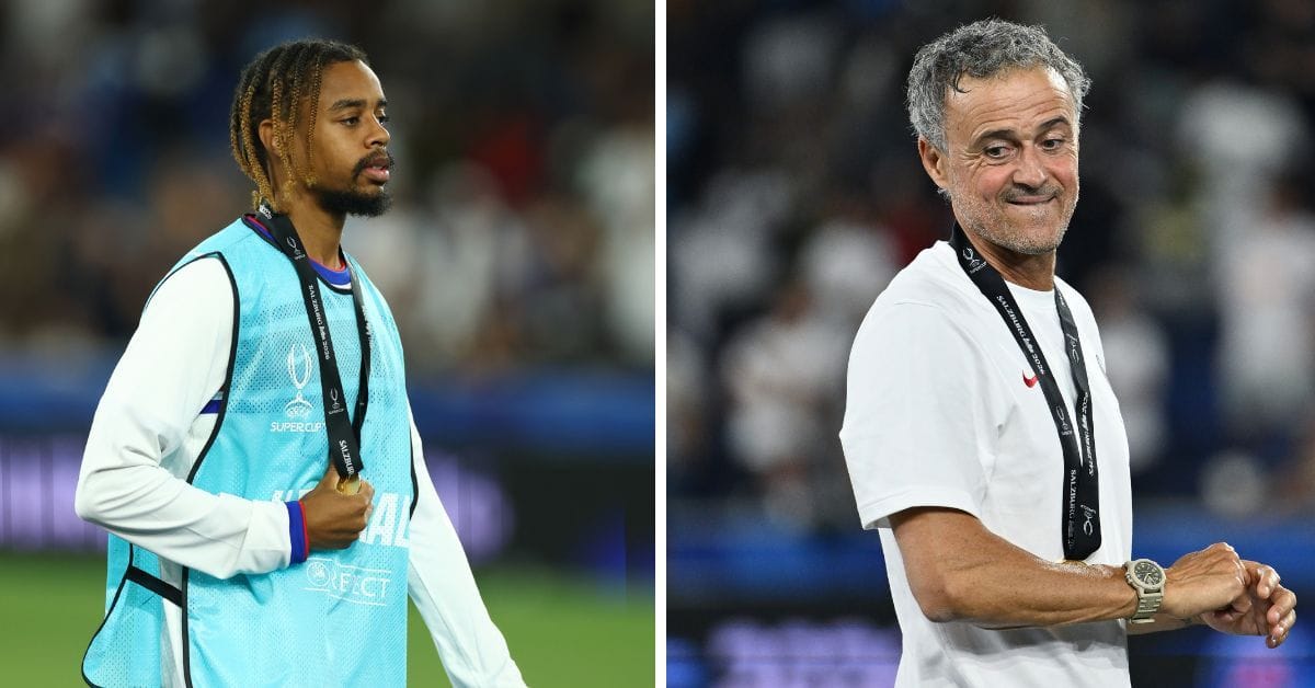 Luis Enrique suggests Bradley Barcola does not have smile on his face as PSG boss talks about Liverpool target