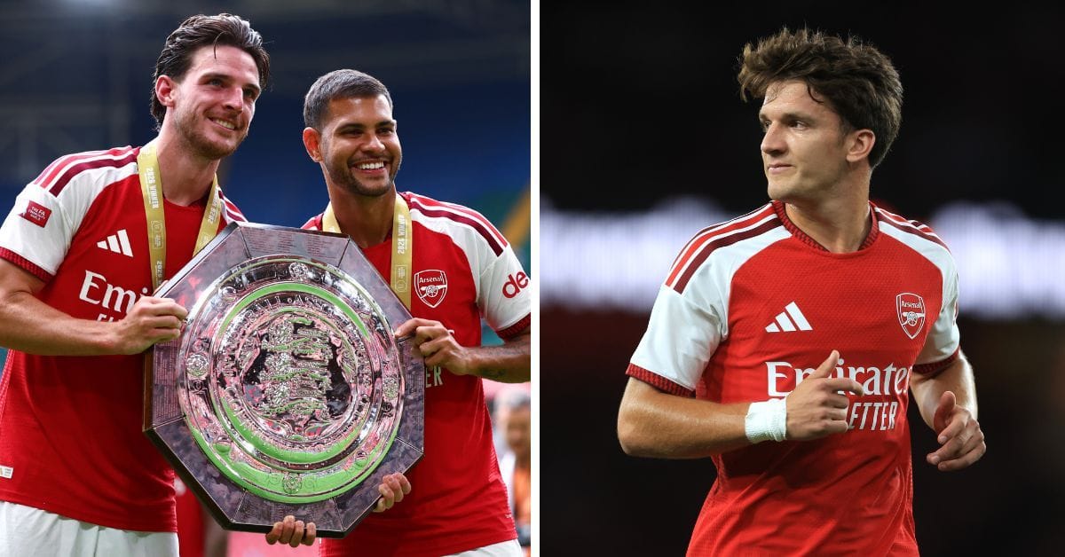 Bruno Guimaraes, Declan Rice and other Arsenal stars react as Christos Tzolis bags two assists in Community Shield win