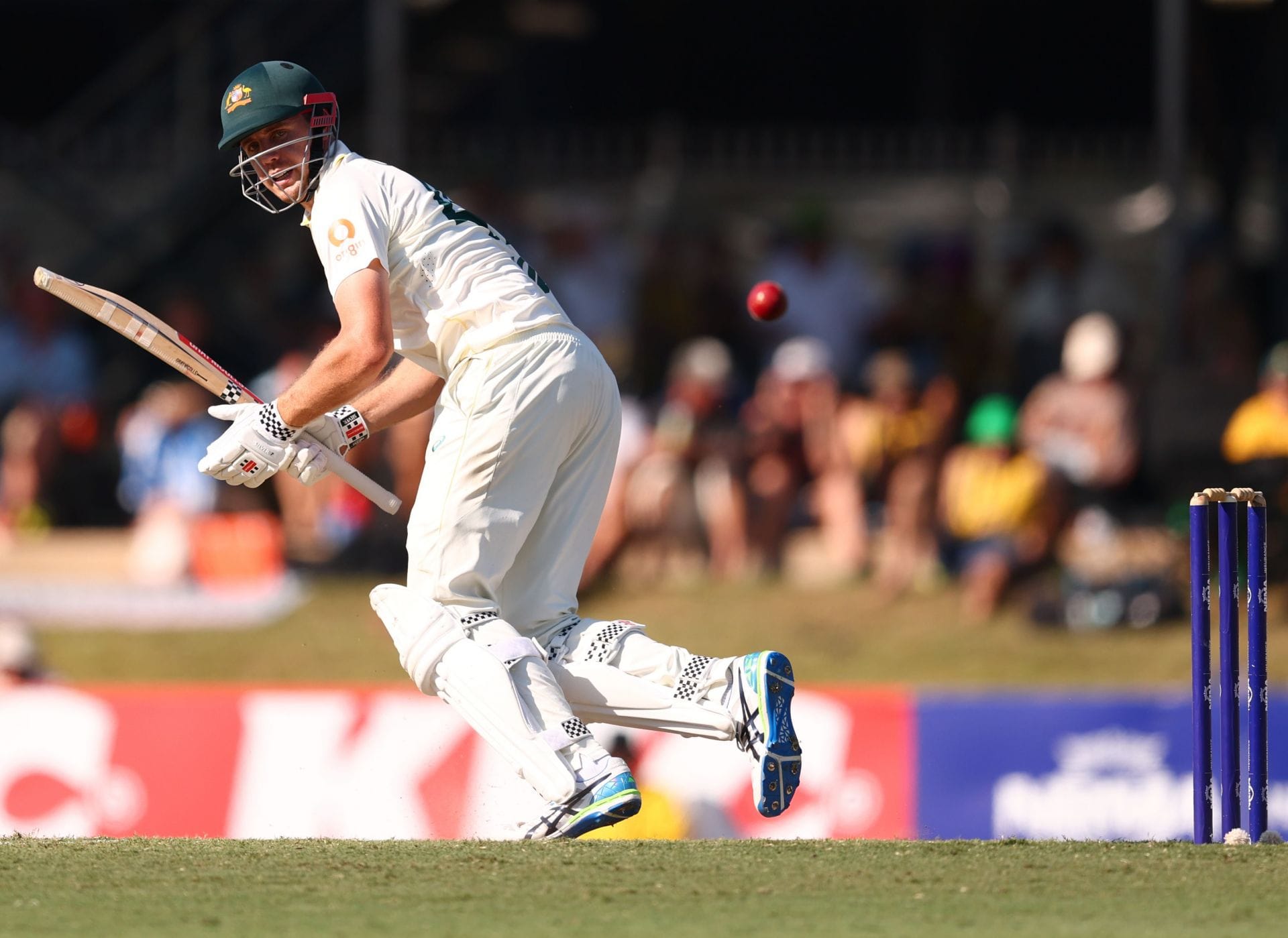 Cameron Green survives miraculously as ball hits the stumps and races for a boundary in AUS vs BAN 2026 1st Test [Watch]