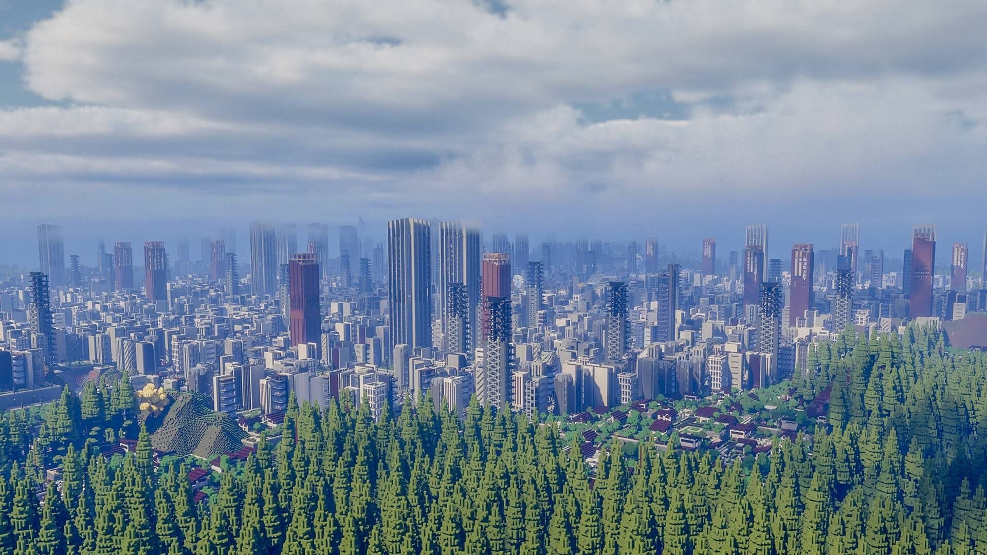 DeceasedCraft offers a desolate, modern city with some new gameplay mechanics (Image via Curse Forge/TqLxQuanZ)