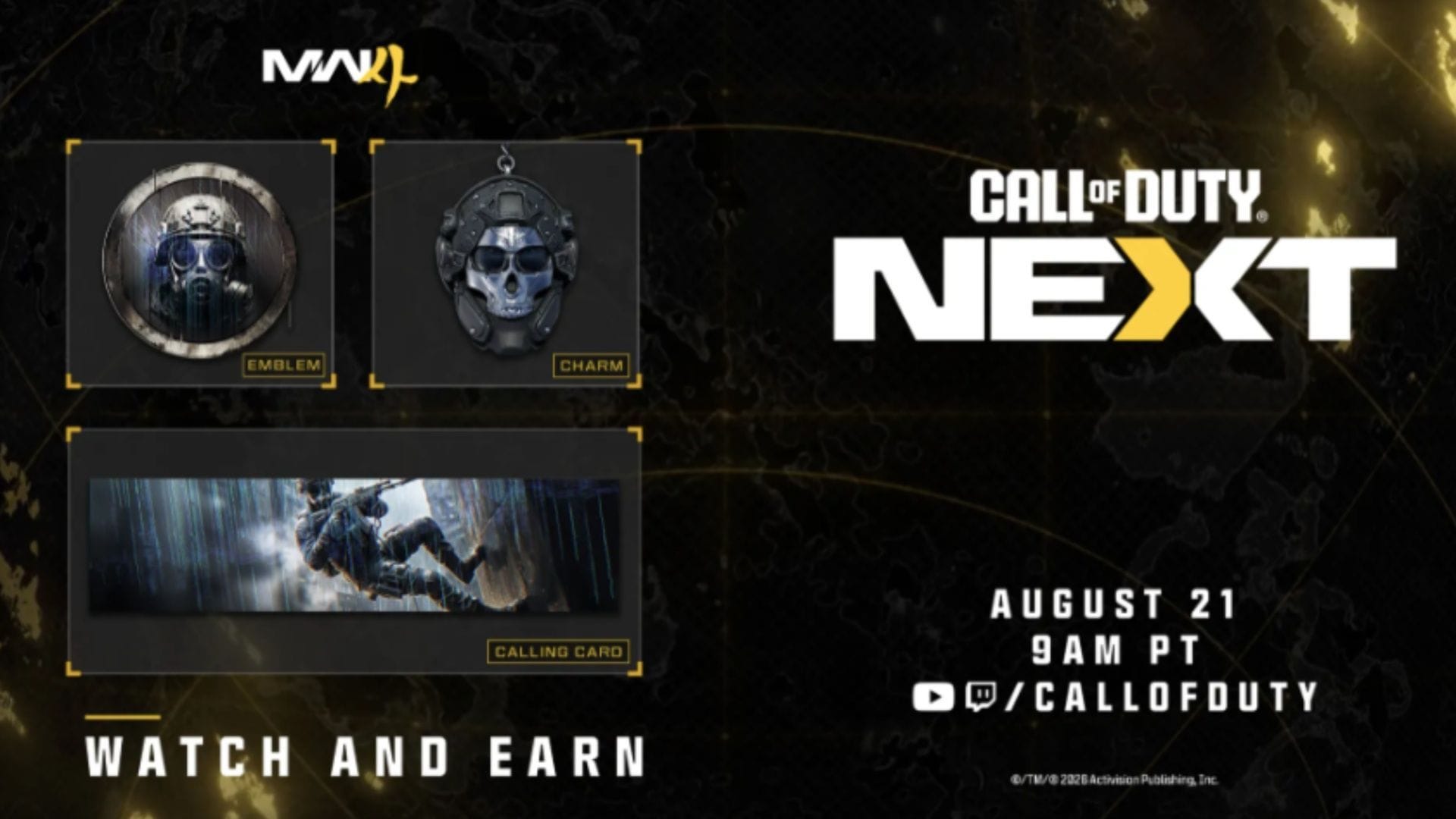 All Twitch Drops rewards in Call of Duty NEXT and how to collect them in Modern Warfare 4