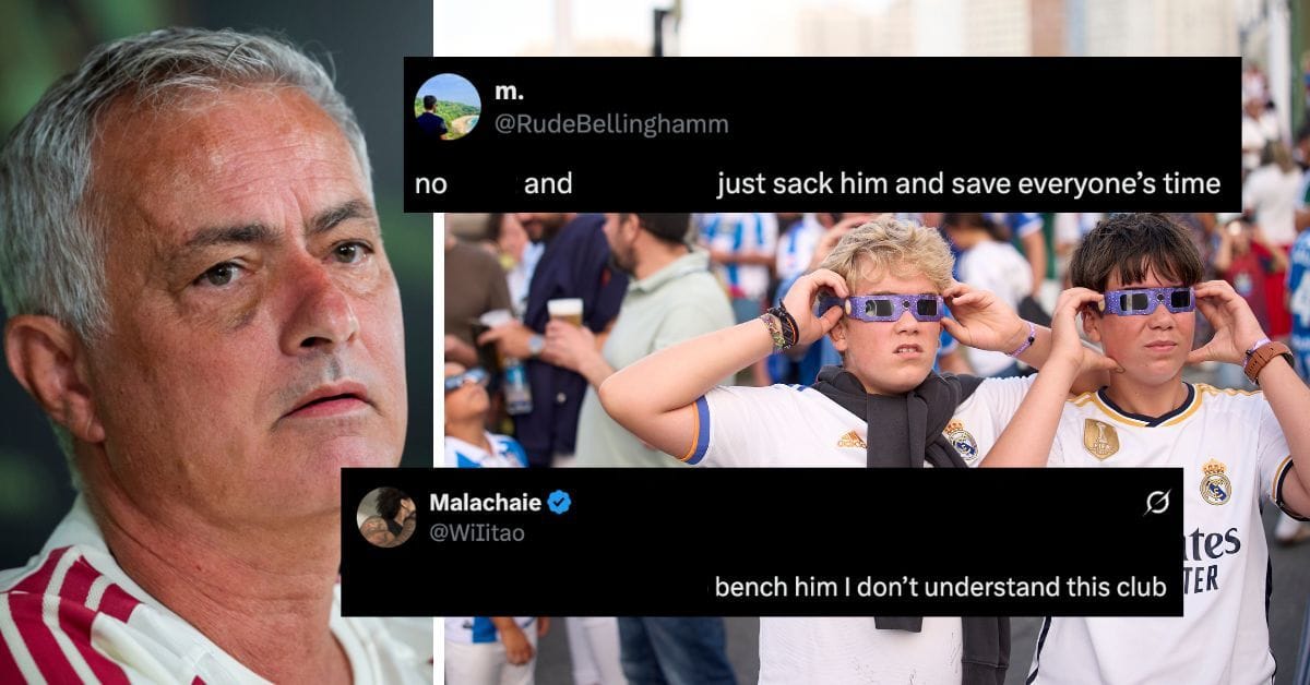 “Just sack him and save everyone’s time” - Real Madrid fans unhappy with Mourinho not picking 2 players in starting line-up vs Espanyol