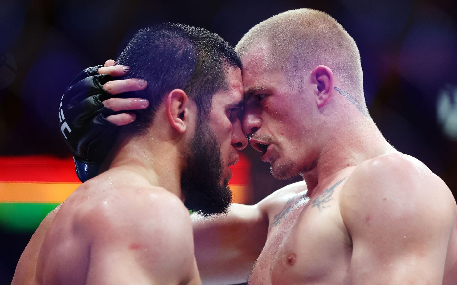 "That was a tactic" - Islam Makhachev’s coach gives honest take on Ian Machado Garry patting the champion's head in between rounds