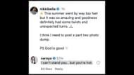 Paige responded to Bella's post today. (Source: Nikki Bella on Instagram)
