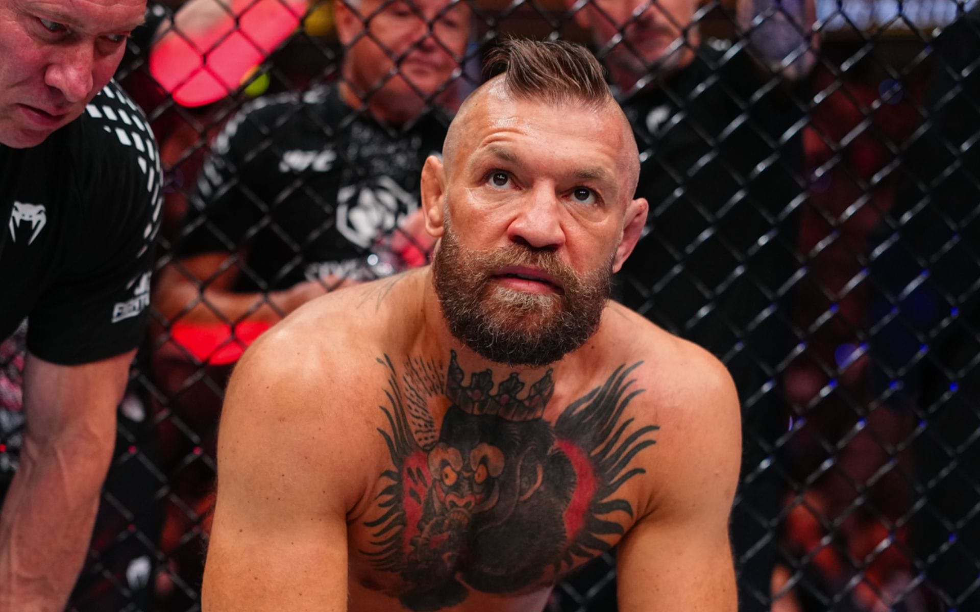 "This is MAC ENERGY" - Conor McGregor links up with Ashton Hall just days after surgery on high-intensity film set