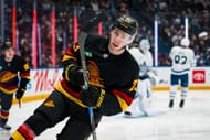 Jonathan Lekkerimäki will be gunning for a spot on the Canucks roster - Source: Imagn