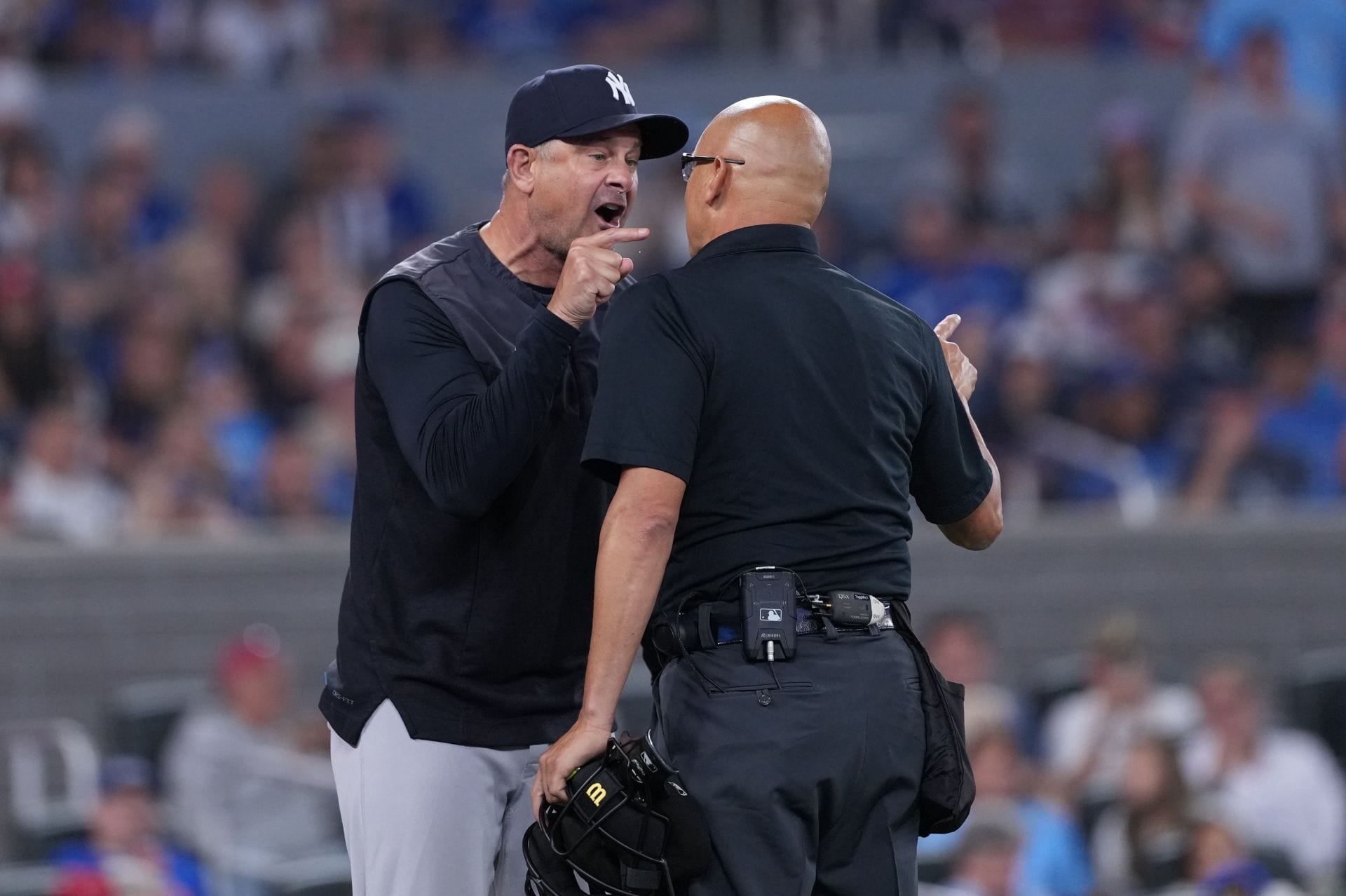 Why was Aaron Boone ejected today? Explaining the controversial row with umpire Vic Carapazza that led to Yankees skipper’s 50th ejection as a manager
