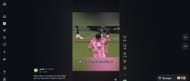Screenshot of Lionel Messi returning to Inter Miami action (Pic: ESPN/IG reel)