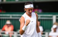 Nikola Bartunkova at the 2026 Wimbledon Championships (Source: Getty)