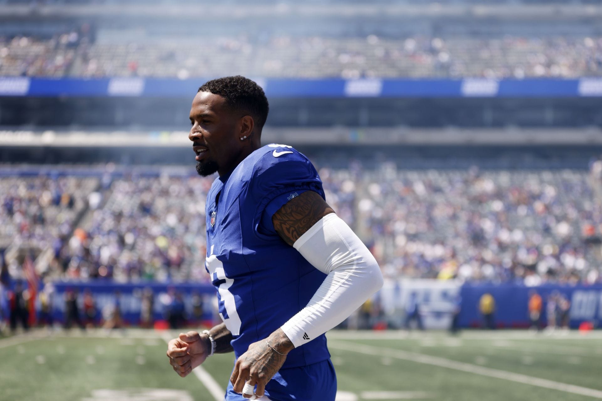 Odell Beckham Jr. makes feelings known on not getting ball from Giants QB despite being wide open vs. Vikings