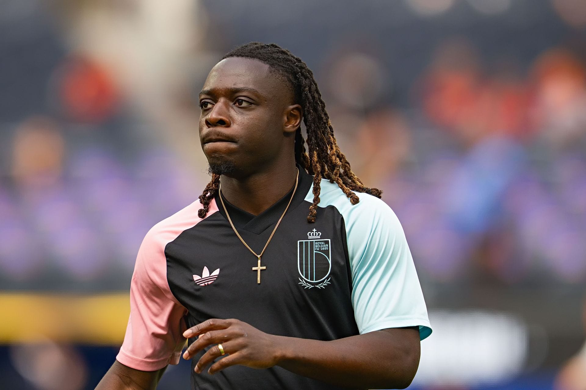 "I'm just praying for her" - Jeremy Doku on journalist who called him out for missing FIFA World Cup games to attend birth of his first child