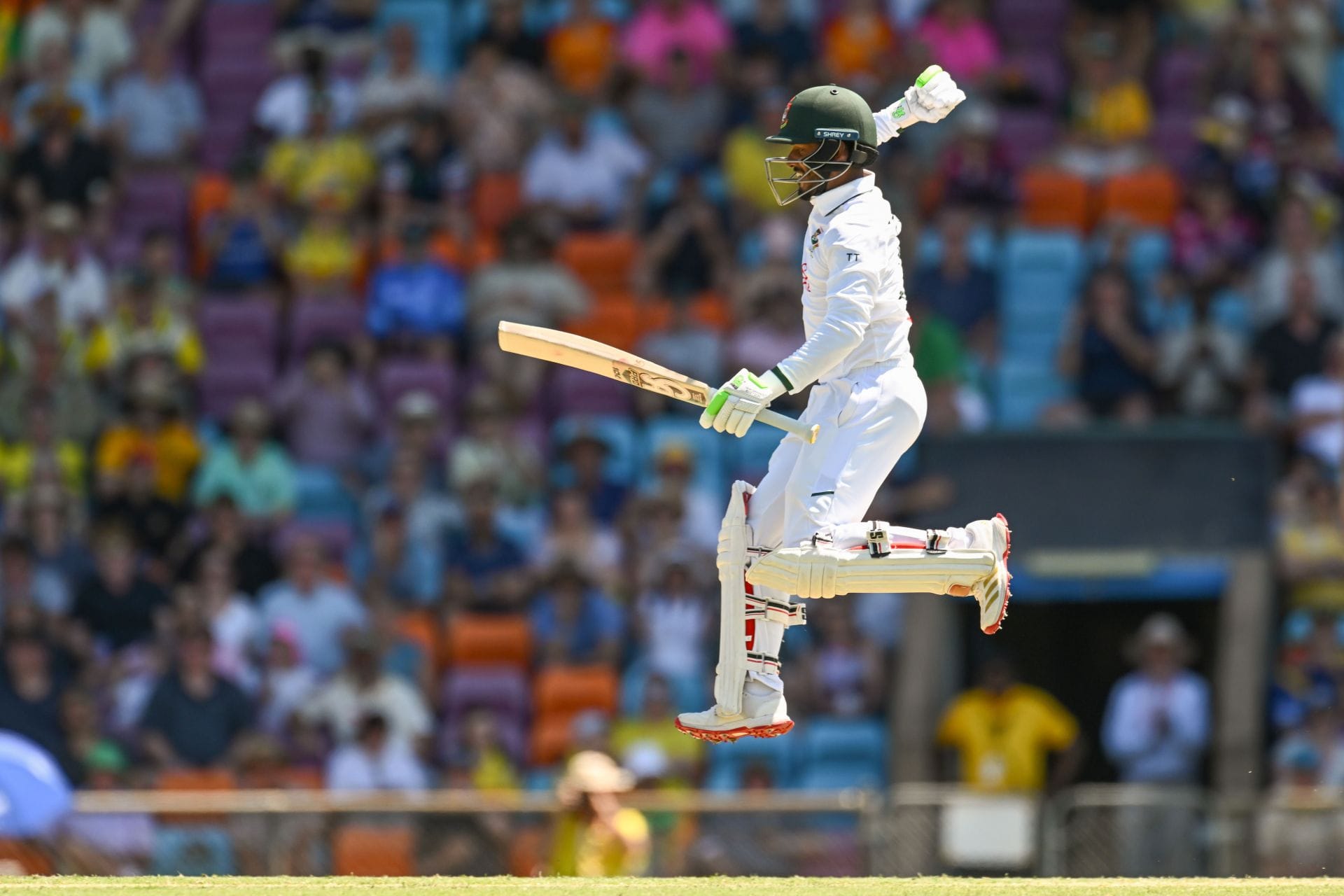 Tanzid Hasan Tamim jumps in joy after completing maiden century in AUS vs BAN 2026 1st Test [Watch]