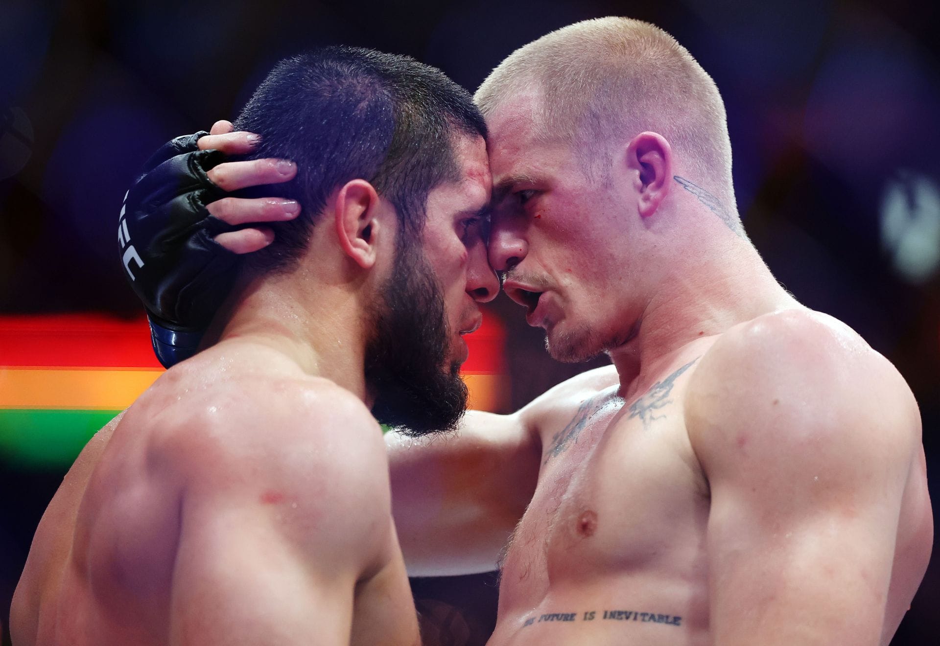 [Photo] Islam Makhachev still carries brutal reminder of Ian Machado Garry's power from UFC 330
