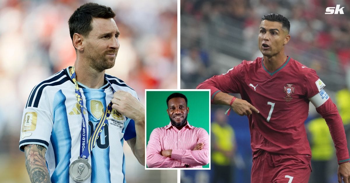 Jay-Jay Okocha reveals why he prefers Lionel Messi despite Cristiano Ronaldo being able to score 10 million goals