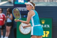 Elise Mertens at the 2026 Canadian Open (Source: Getty)