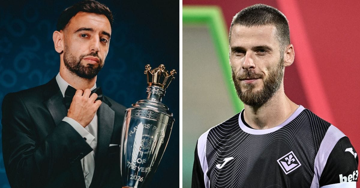 “Why don’t you both come here and eat my ba**s?” - De Gea responds after Bruno Fernandes and ex-Manchester United star mock him