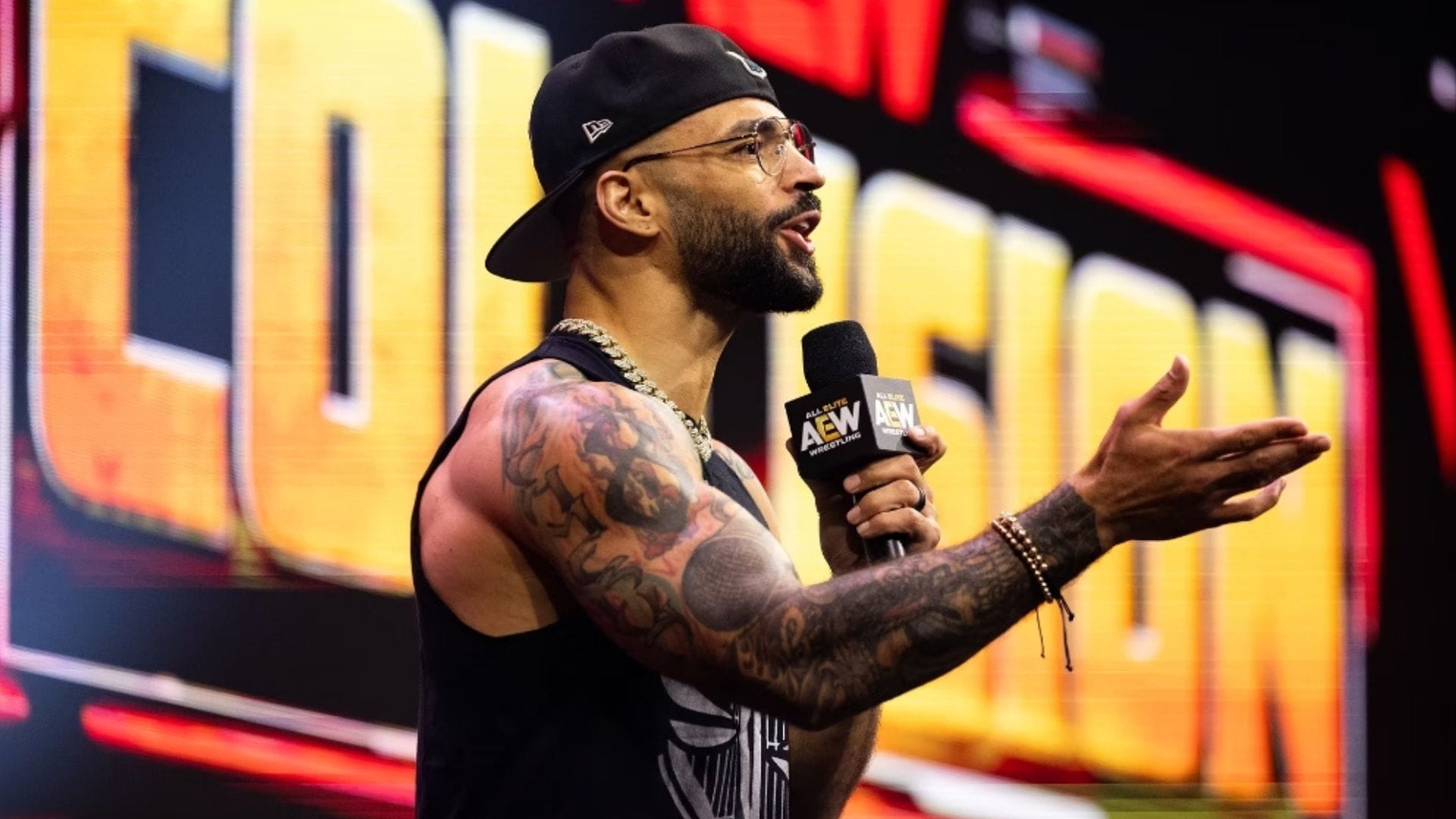 Ricochet Breaks Character; Calls AEW Star "The GOAT"