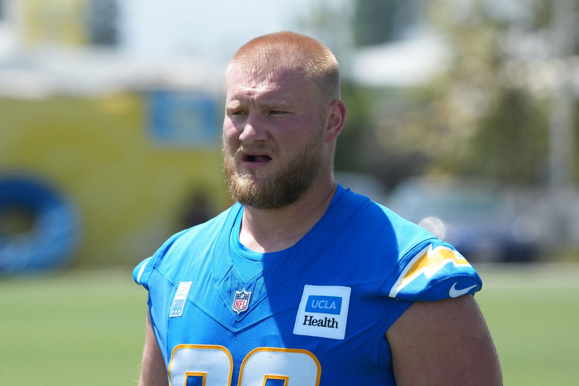 "Justin Herbert is now crying, who is going to protect him": NFL fans react as Chargers place C Tyler Biadasz on IR with season ending ACL injury