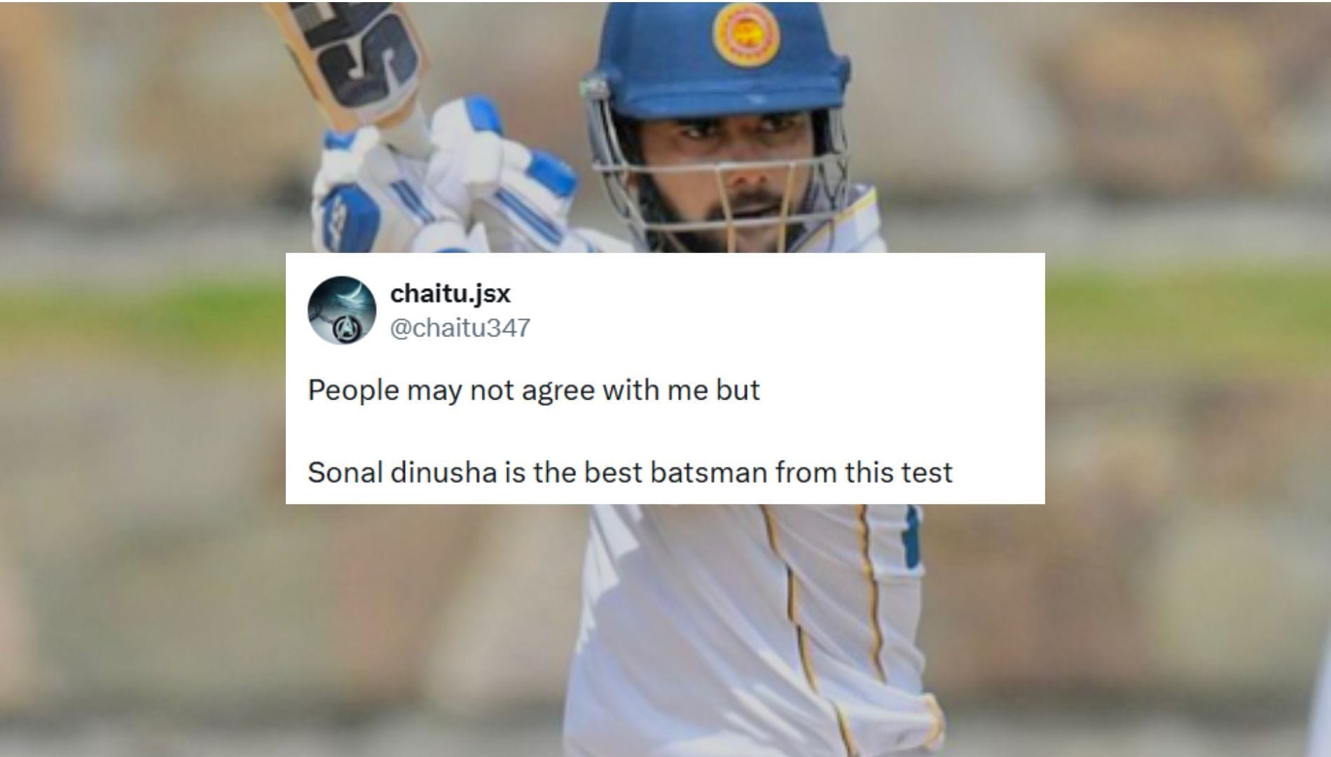 "He deserves the MoM" - Fans hail Sonal Dinusha for valiant fourth-innings 84 after first-innings century in SL vs IND 2026 1st Test