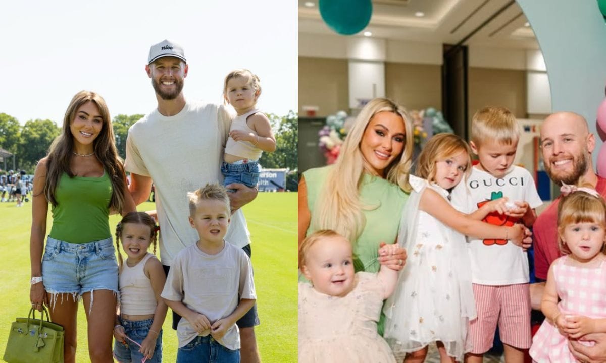 PICTURES: Zack Wheeler's wife Dominique dons gold metallic bikini top with ruffled fringe skirt in beach photoshoot