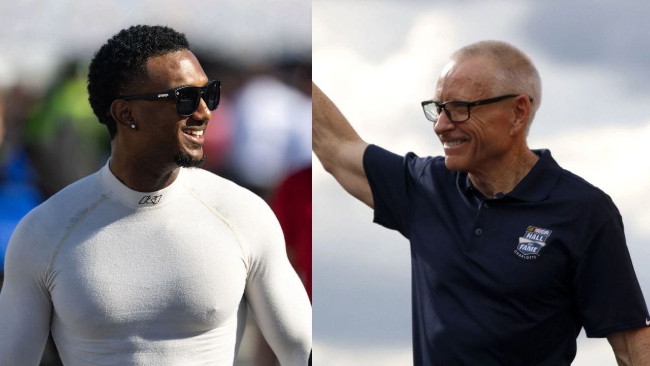"Those guns tho": Mark Martin admires Lavar Scott's physique in a cheeky post during the NASCAR off-week