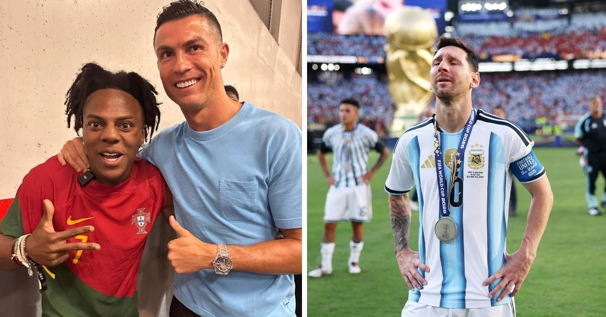WATCH: Cristiano Ronaldo fan IShowSpeed reacts to Lionel Messi receiving improved 89 overall rating in EA FC 27