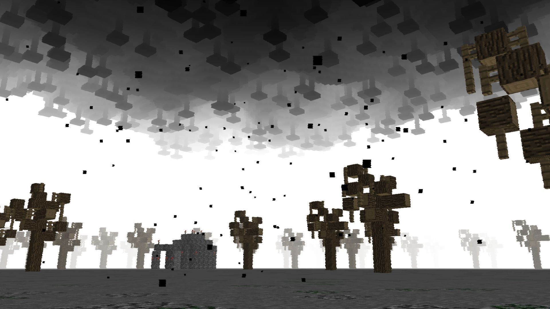 Belowland is a great horror mod that adds various entities, evolving biomes, and events (Image via Mojang Studios || Modrinth/@lockexiled)