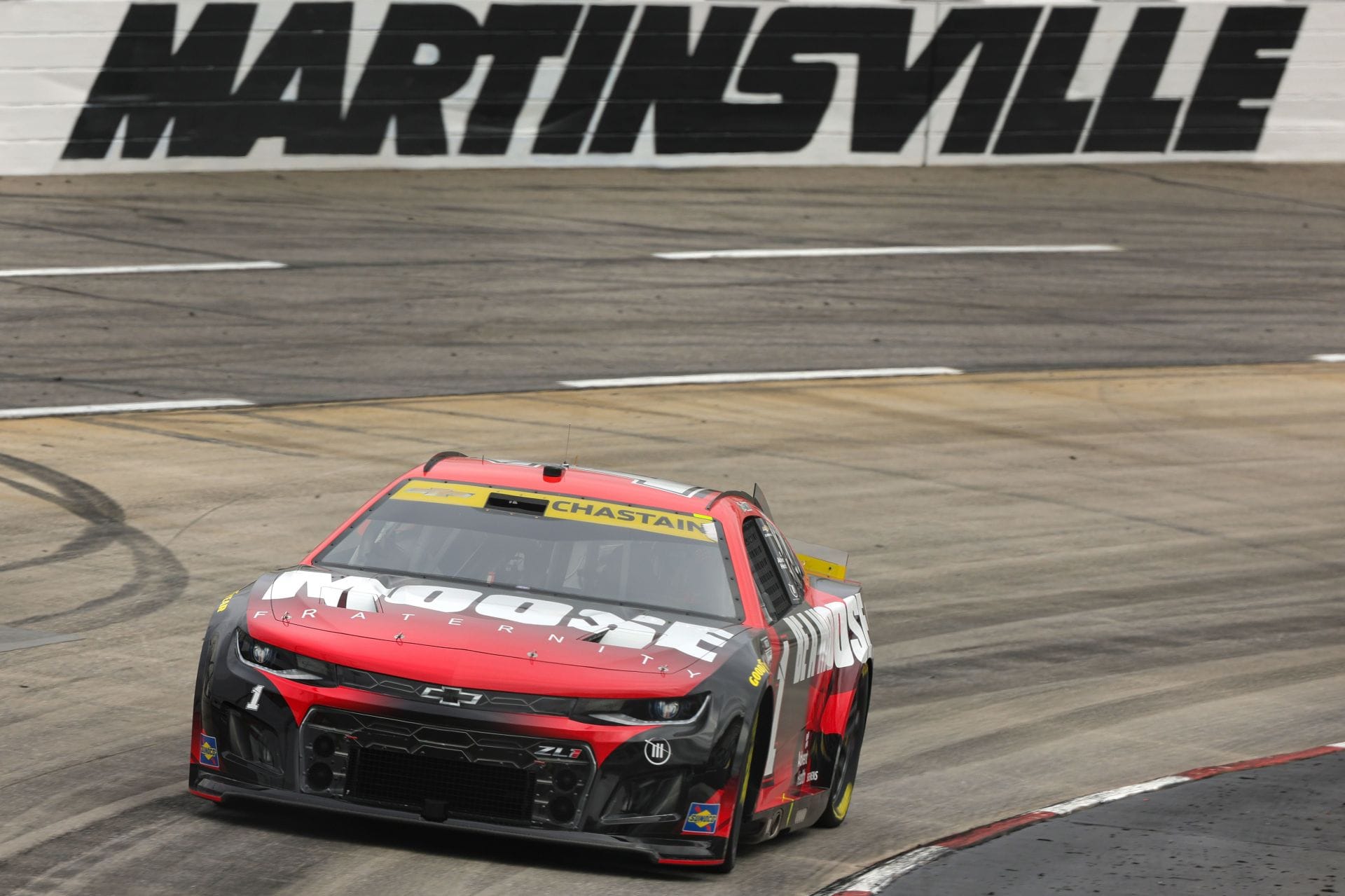 Ross Chastain in the #1 Moose Fraternity Chevrolet at Martinsville Speedway on October 29, 2022. - Source: Getty