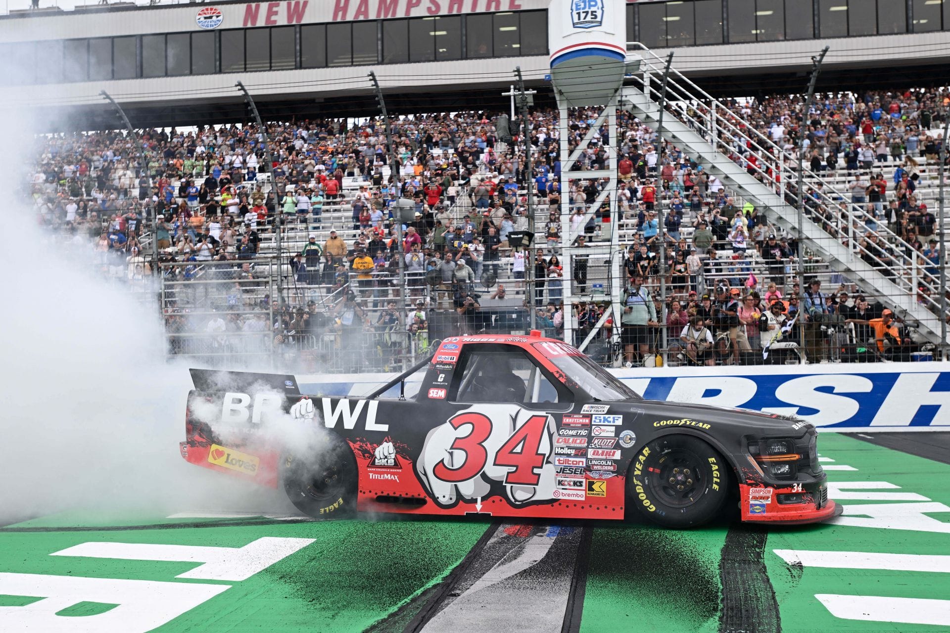 Who won the NASCAR Truck Series race today? Full results from 2026 Team EJP 175 at New Hampshire