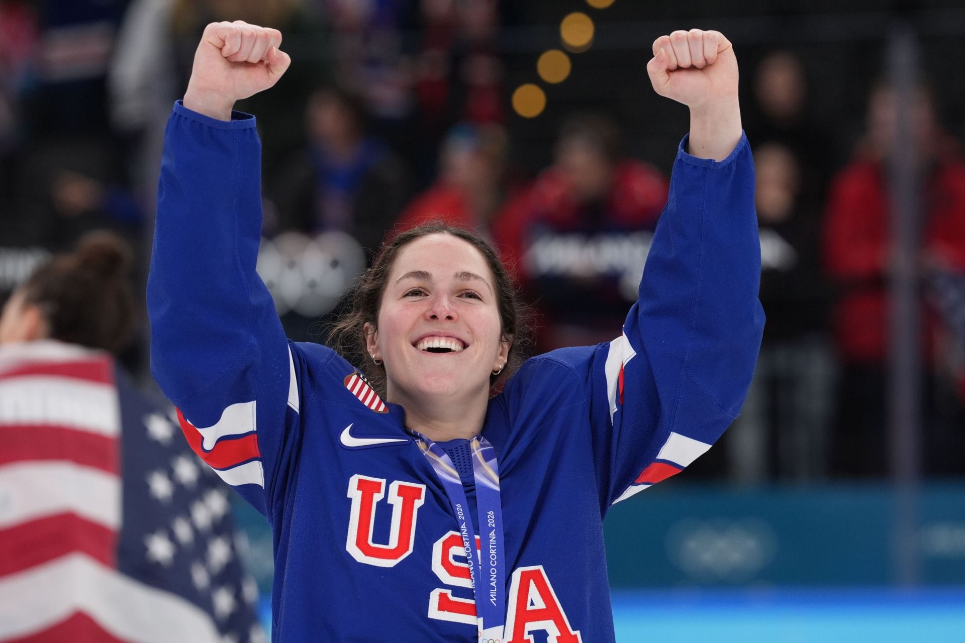 Gold medalist Abbey Murphy shares hilarious Brady Tkachuk story from Olympics 