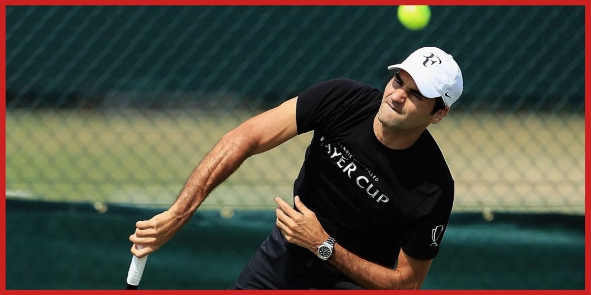 PICTURES: Roger Federer makes rare appearance on tennis court after long absence during Italy vacation